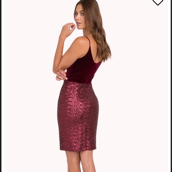Julissa Velvet & Sequin Sheath Dress